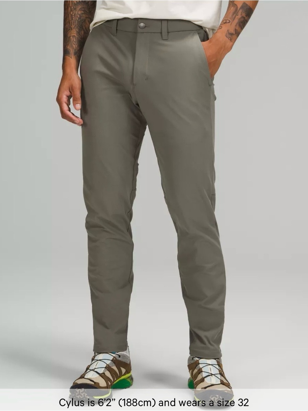 NWOT lululemon athletica ABC slim fit trouser stretch cotton versa twill 32 X 30